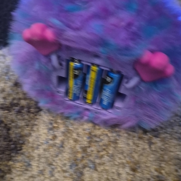 Interactive Purple and Blue Plush Toy - Picture 7 of 8